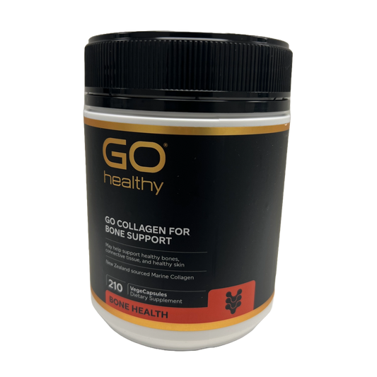 Go Healthy Collagen for Bone Support – 210 vegecapsules to support bone density and joint health in New Zealand