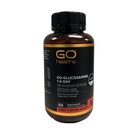 Go Healthy Glucosamine 1-a-day 60 VegeCapsules – NZ joint support supplement for cartilage and mobility