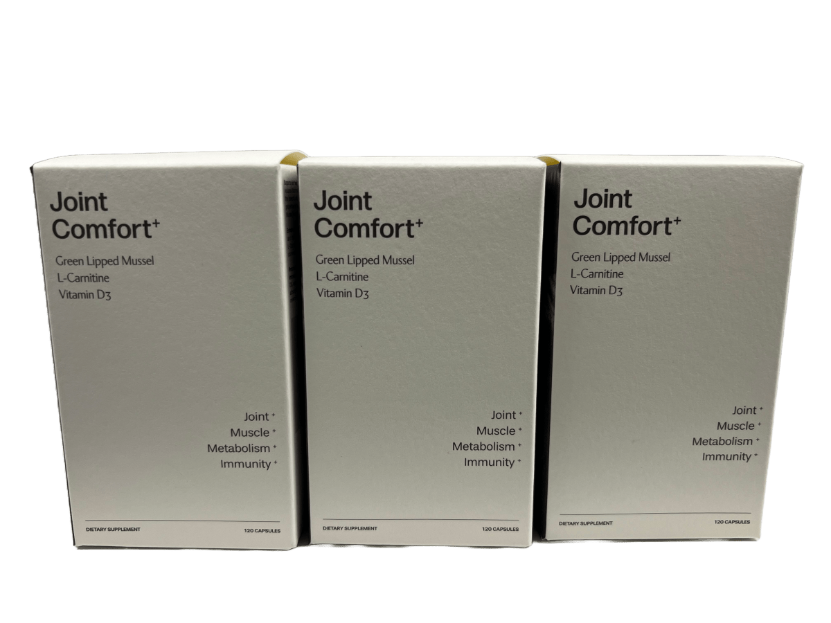 WIIP Joint Comfort+ 3-pack joint supplement with green-lipped mussel for joint support and mobility in New Zealand