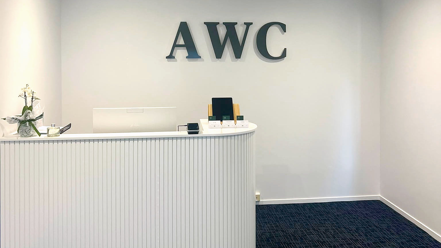Reception at Auckland Wellness Centre Milford, 177B Shakespeare Road, Milford, Auckland